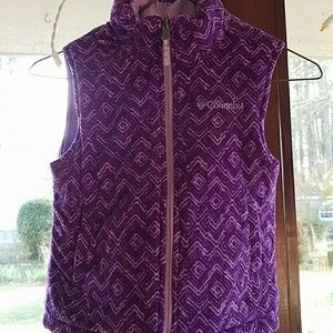 Girl Columbia reversible vest coat